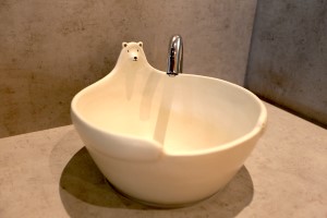 笠間焼の手洗い鉢